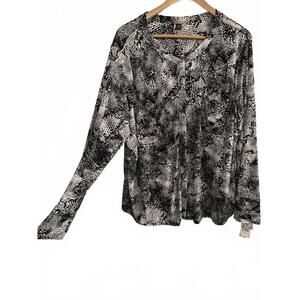 Dana Buchman 2X Long-Sleeved Blouse - NWT